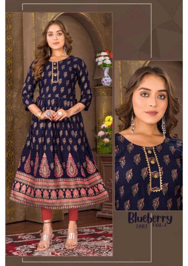 Blueberry Vol 1 Ethnic Wear Anarkali Kurti Collection